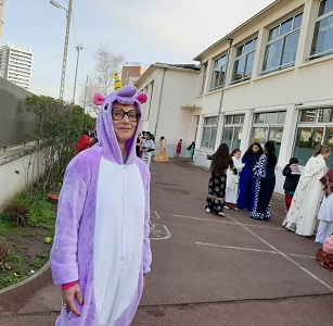 carnaval 2023 Nath dans la cour