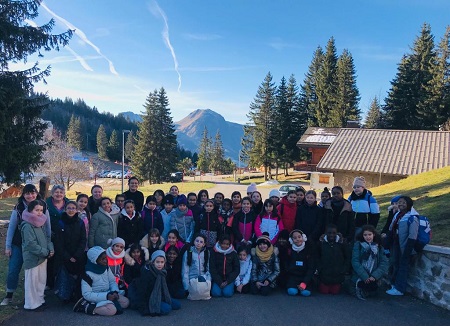 classe de neige groupe école